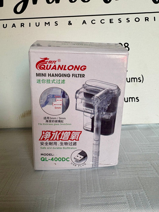 Mini hanging filter