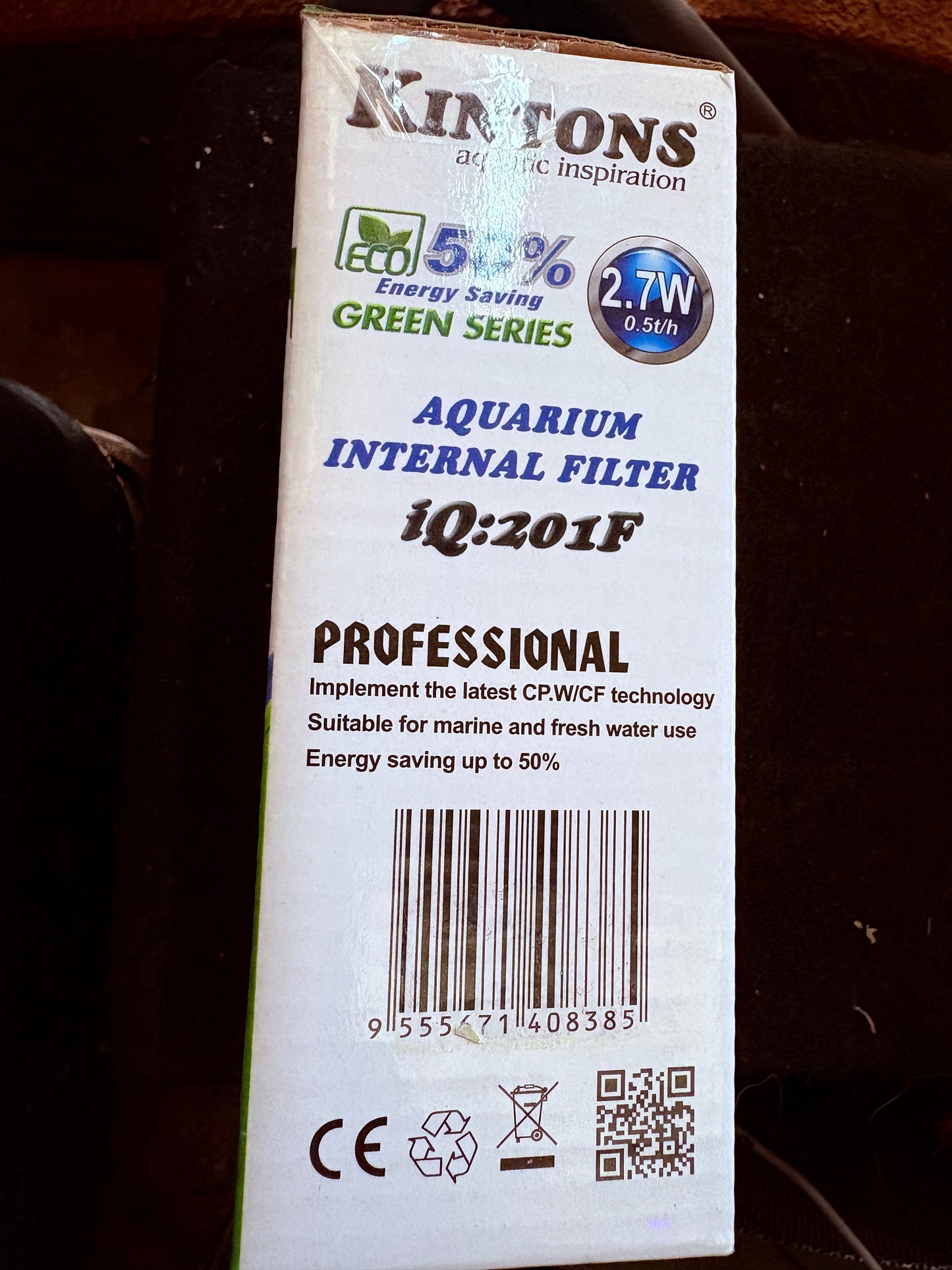 Kintons Aquarium Internal filter (nano aquarium)
